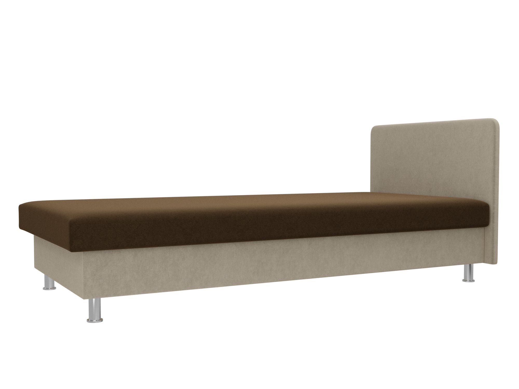 Кровать Мальта (80х200) Коричневый, Бежевый, ЛДСП кровать лига диванов мальта экокожа коричневый бежевый