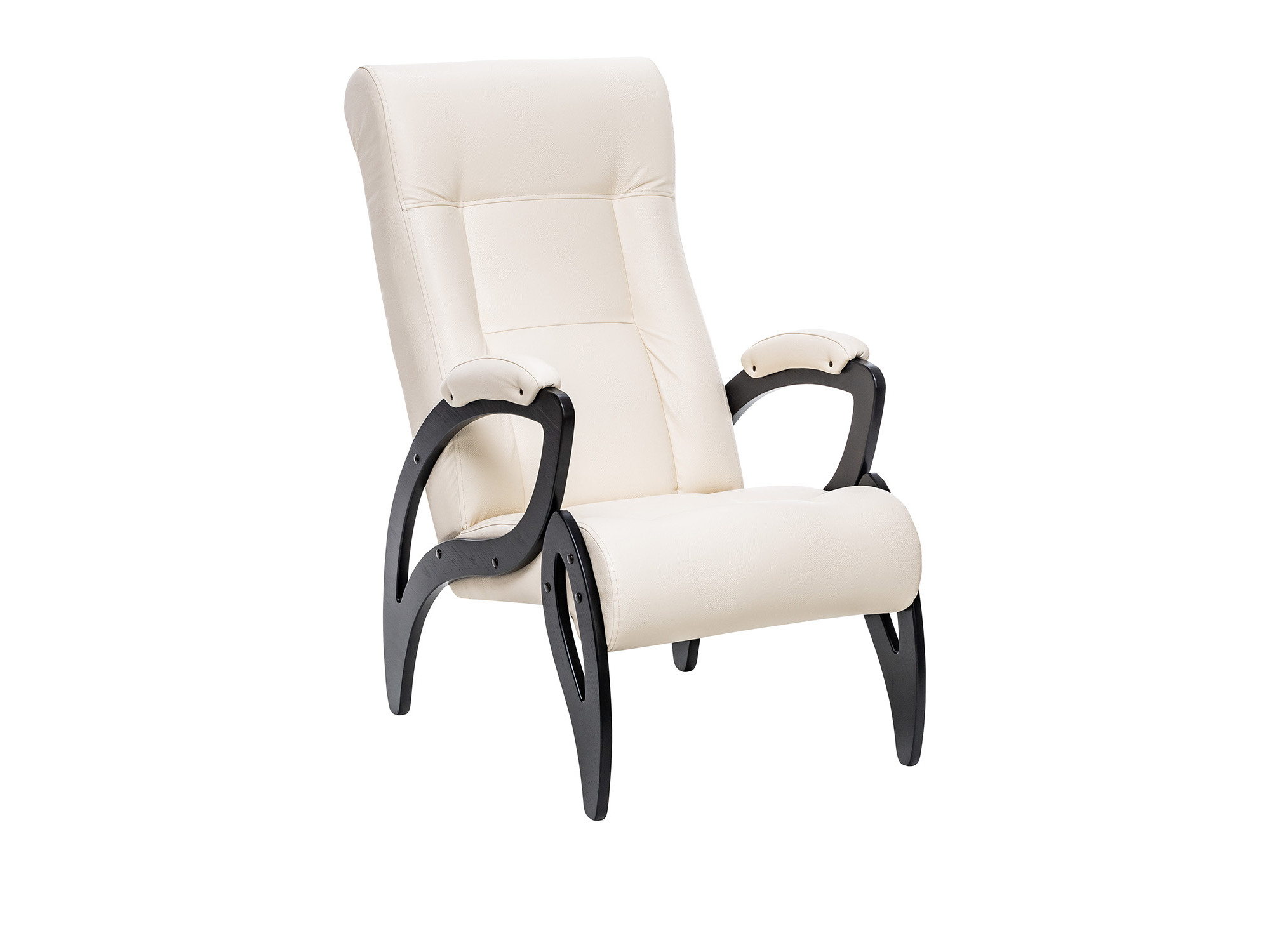 Кресло для отдыха Модель 51 MebelVia Dundi 112, Экокожа, Шпон, Лак, Фанера кресло качалка мебель импэкс модель 707 дуб шампань патина к з dundi 112