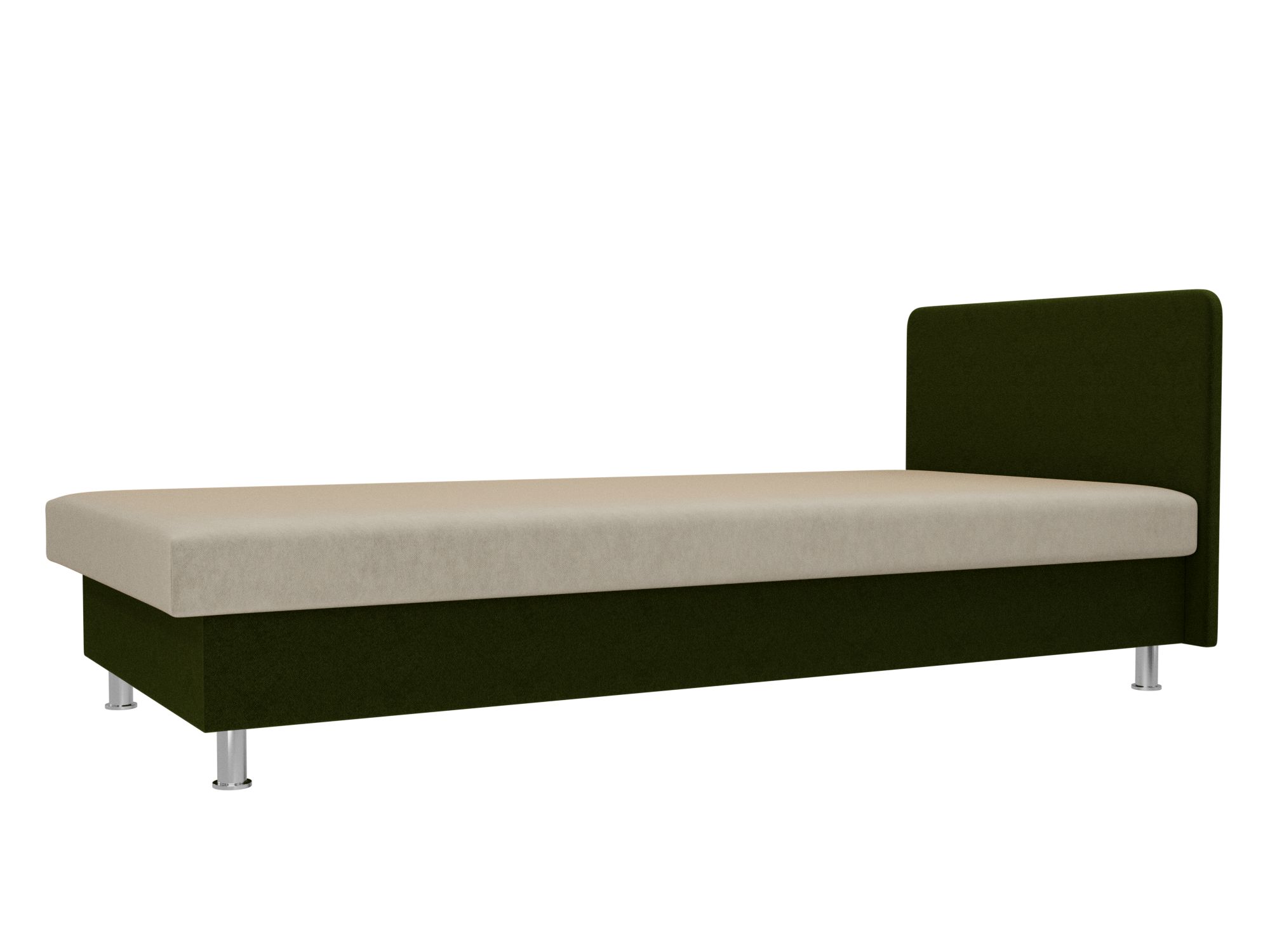Кровать Мальта (80х200) Бежевый, Зеленый, ЛДСП кровать мальта 80х200 коричневый бежевый лдсп