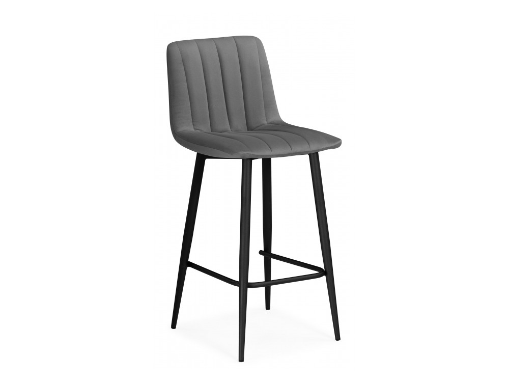 барный стул севилья из пластика арт lcaz6049 цвет темно серый Дани темно-серый 32 / черный Барный стул Черный, Металл