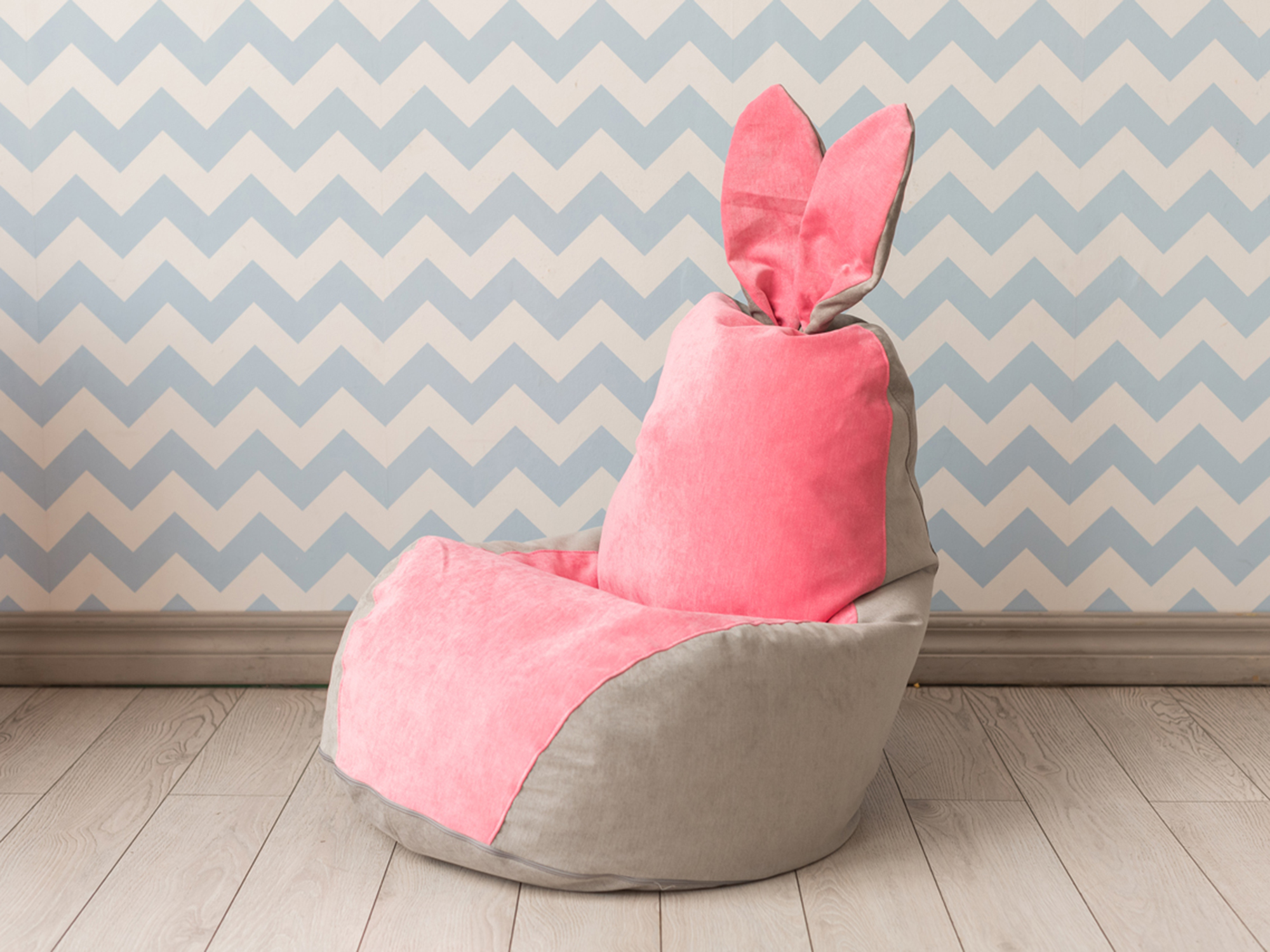 Кресло Зайчик MebelVia , Розовый, Микровельвет кресло мешок груша микровельвет размер 3хl цвет розовый