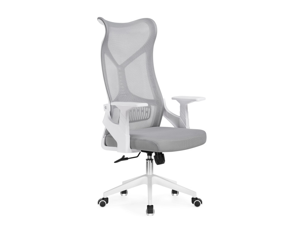 Klif gray / white Компьютерное кресло MebelVia Серый, Сетка, Пластик mitis gray white компьютерное кресло белый пластик