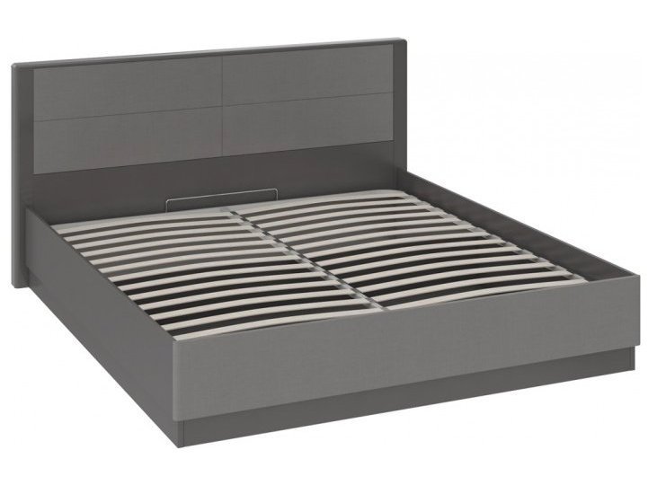 кровать наоми Наоми СМ-208.01.02 Кровать с подъемным механизмом (1600) (Фон серый, Джут) ЛДСП