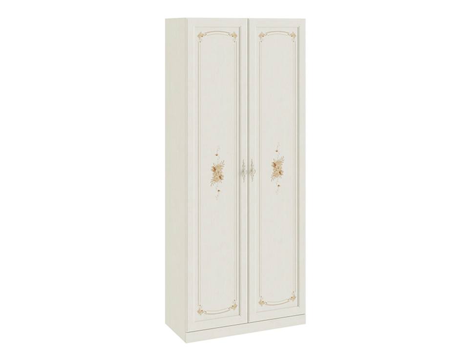 Шкаф для одежды с 2-мя дверями Лючия Штрихлак, Белый, МДФ, ДСП, ЛДСП шкаф для одежды с 2 мя дверями и штангой саванна саванна белый мдф дсп лдсп