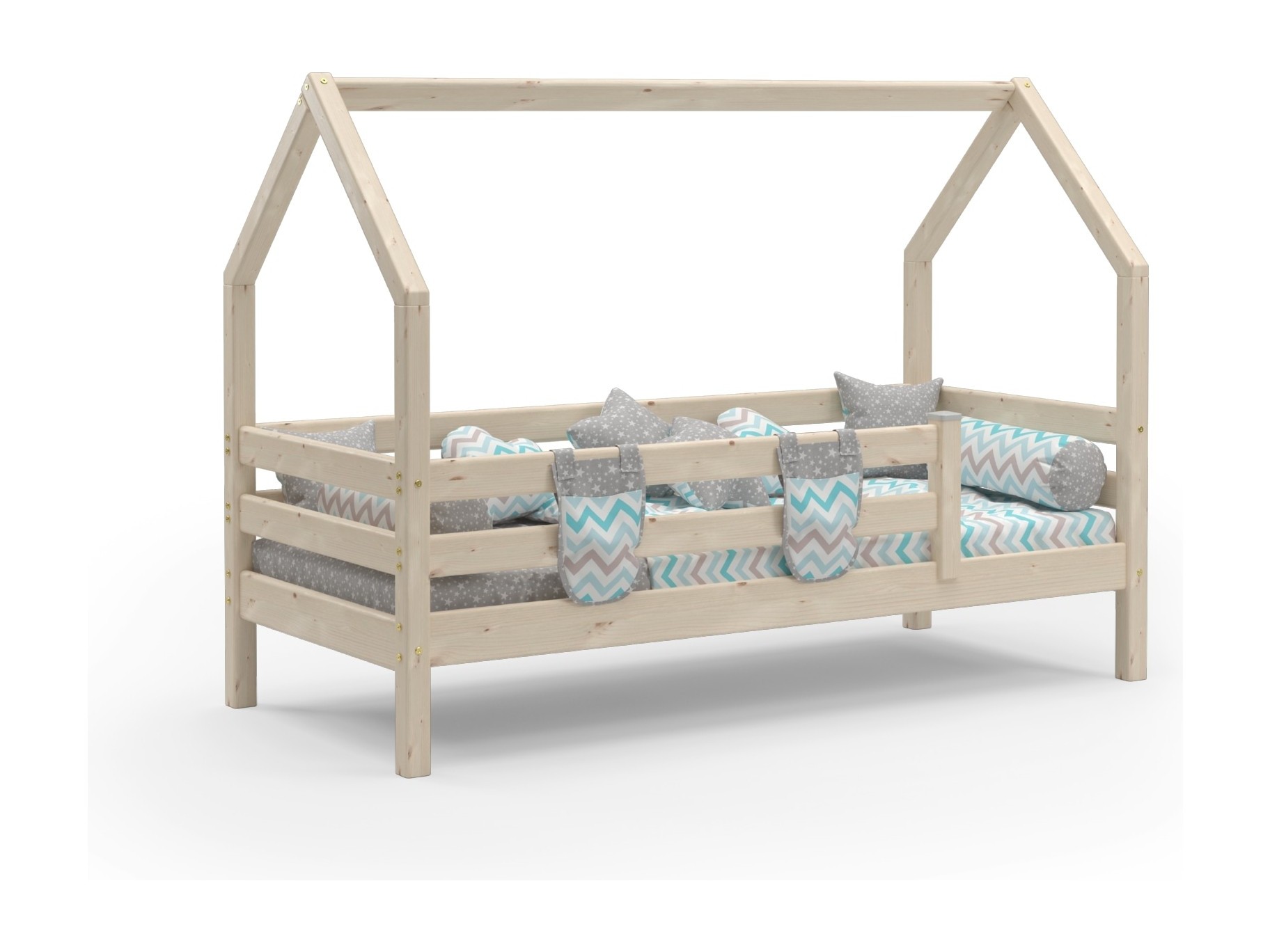Кровать Соня с надстройкой (Натуральный) Натуральный, Массив сосны кровать бася с надстройкой 160