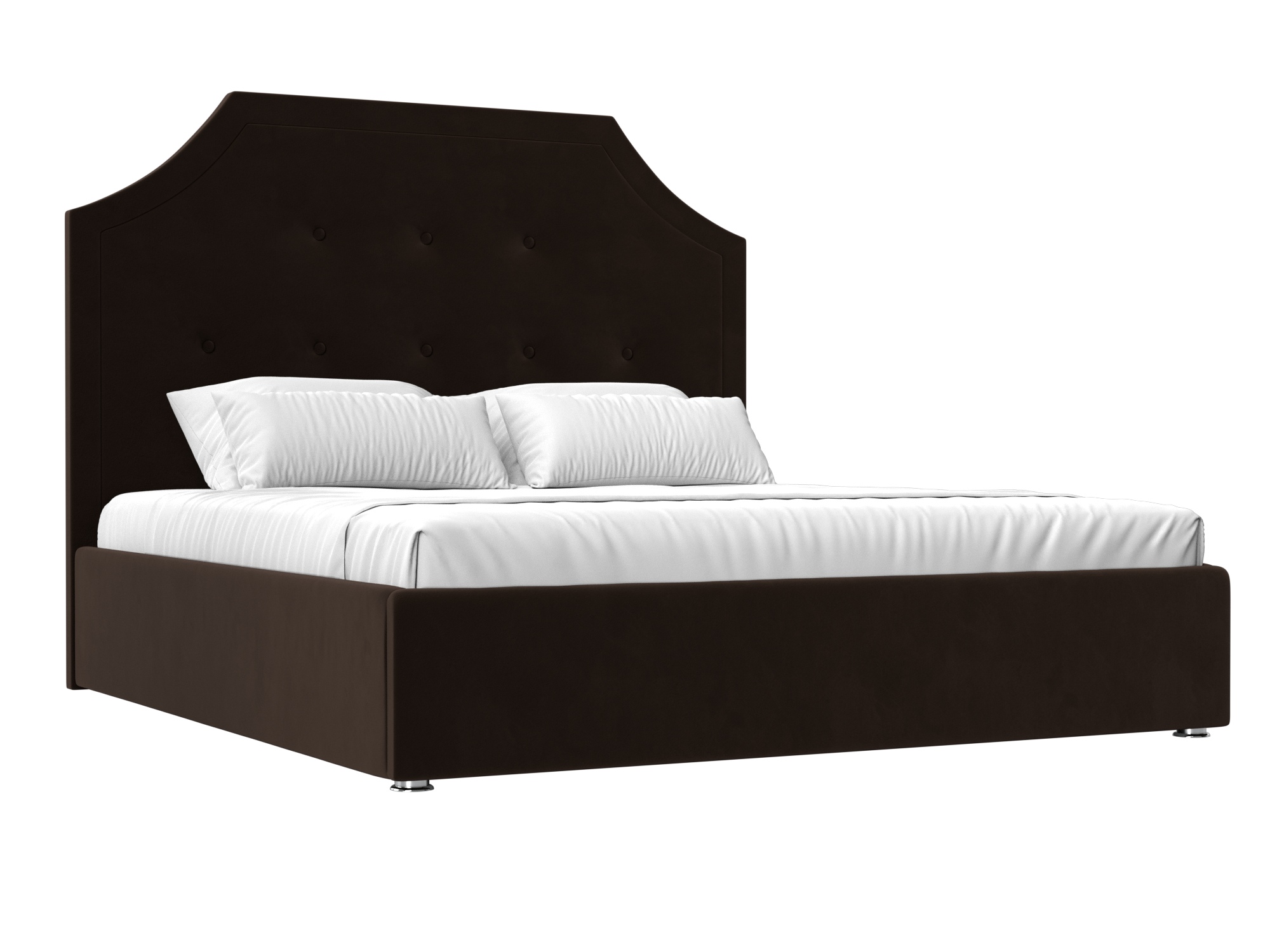 Кровать Кантри (160х200) Коричневый, ЛДСП кровать далия 200 коричневый микровельвет