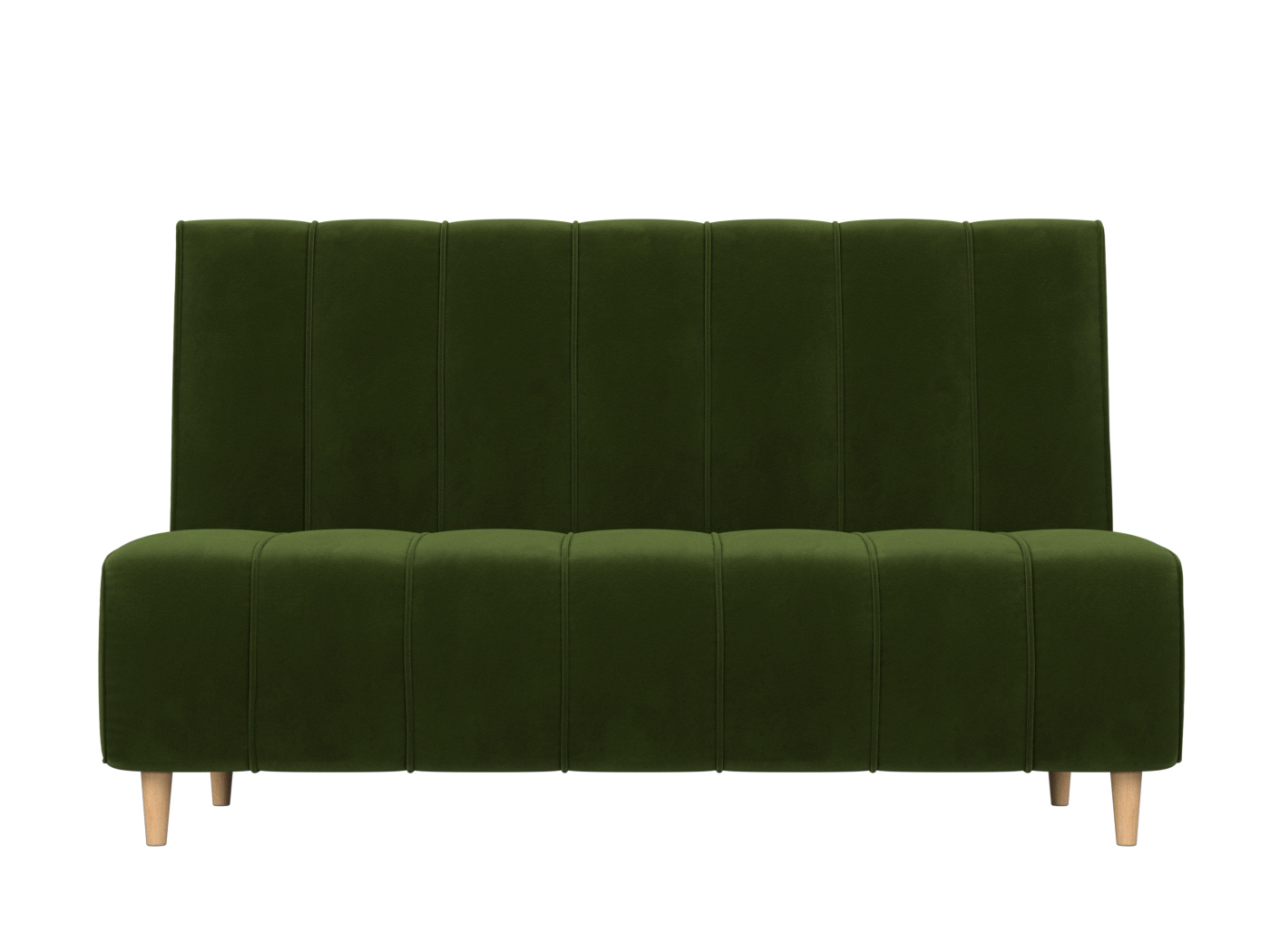 кухонный прямой диван артмебель вента микровельвет зеленый Кухонный диван Ральф Зеленый, ЛДСП