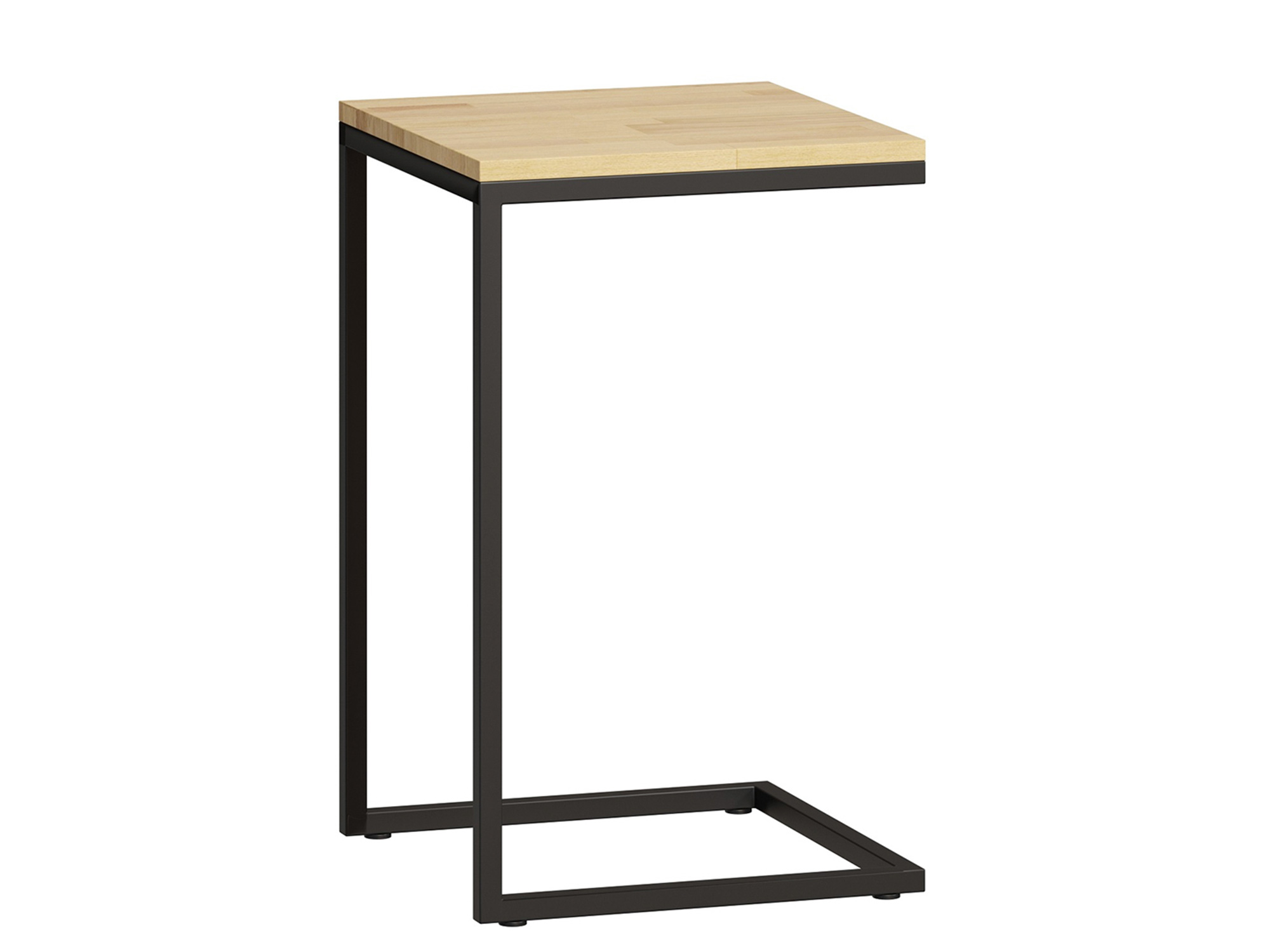 Стол приставной Бервин , Черный, Стальной профиль 20х20 мм стол приставной пс10 6 1000х600х728 мм вишня оксфорд