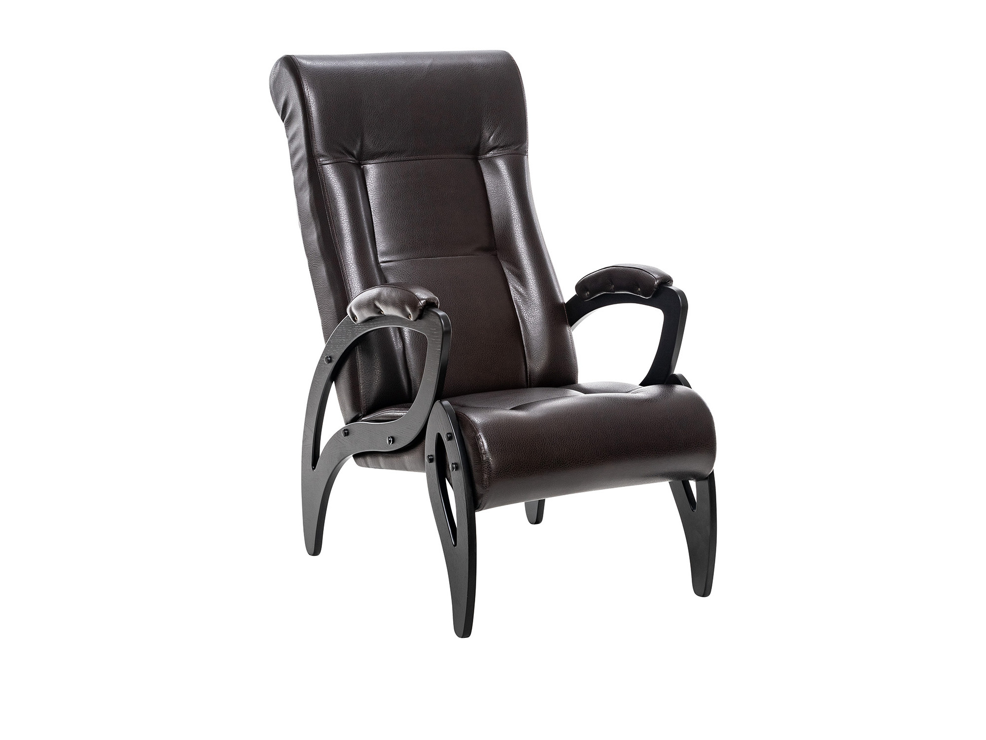Кресло для отдыха Модель 51 MebelVia Vegas Lite Amber, Экокожа, Шпон, Лак, Фанера кресло для отдыха модель 51 mebelvia dundi 112 экокожа шпон лак фанера