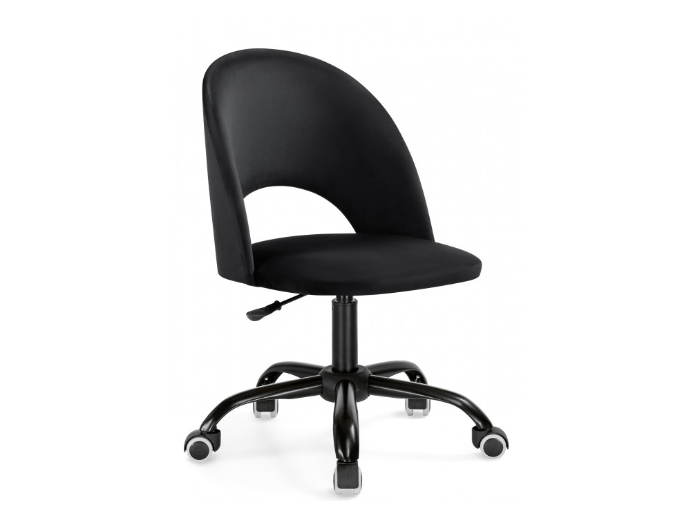 Компьютерное кресло Ирре черное Стул MebelVia Черный, Велюр, Металл компьютерное кресло ирре черное стул черный металл