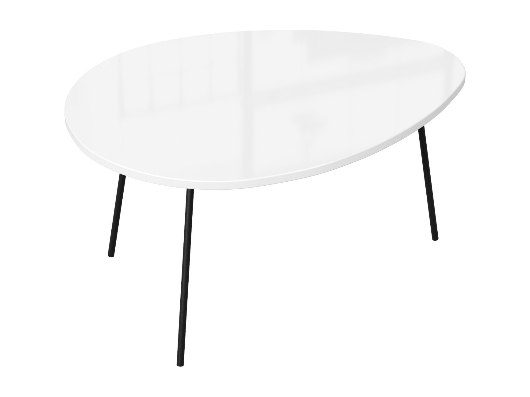 стол журнальный мебелик лорейн 3 бежевый Стол журнальный Тип 3 низкий (Белый глянец) Белый