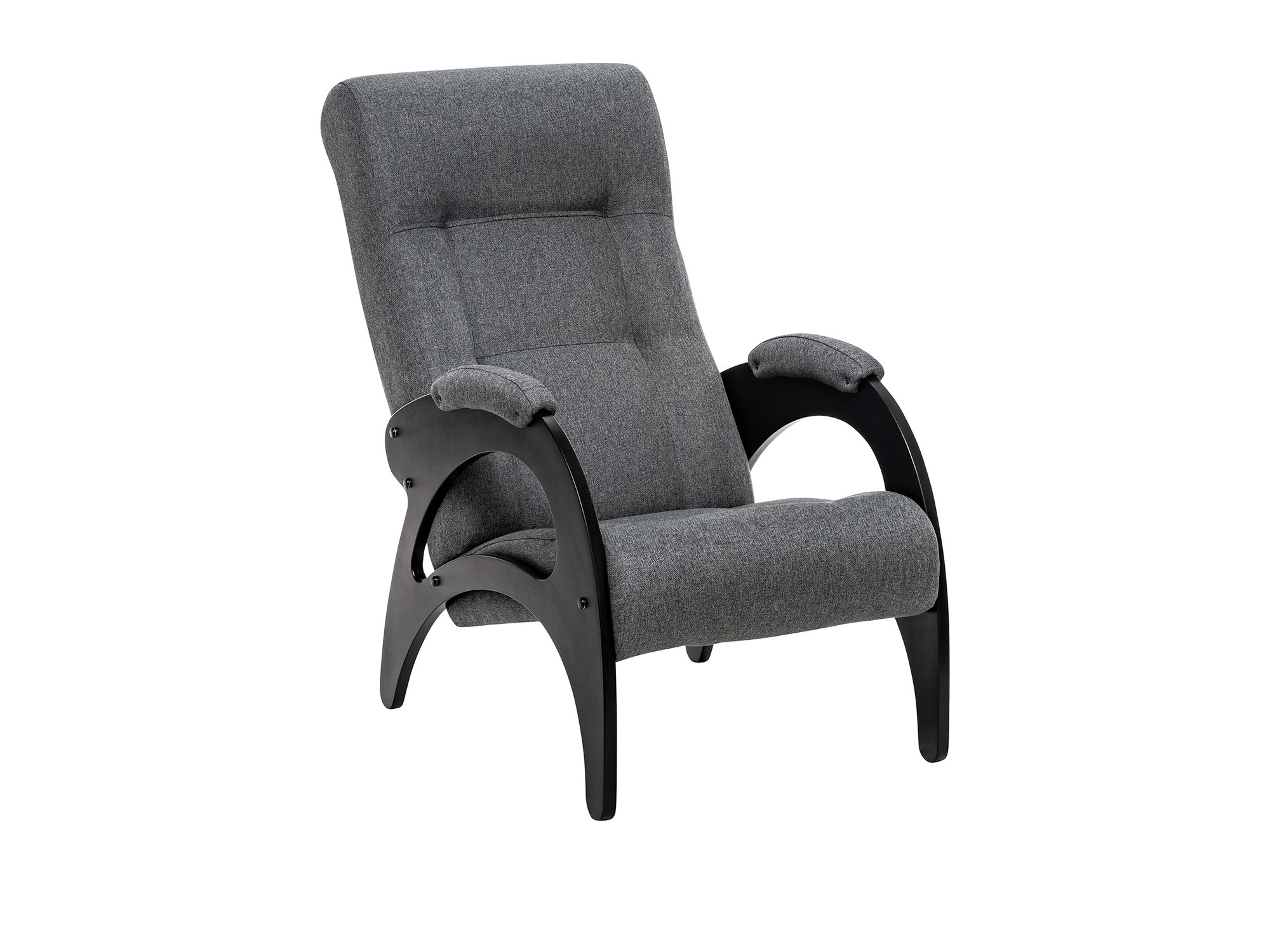 Кресло для отдыха Модель 41 MebelVia Malmo 95, Ткань Рогожка, Шпон, Лак, Фанера