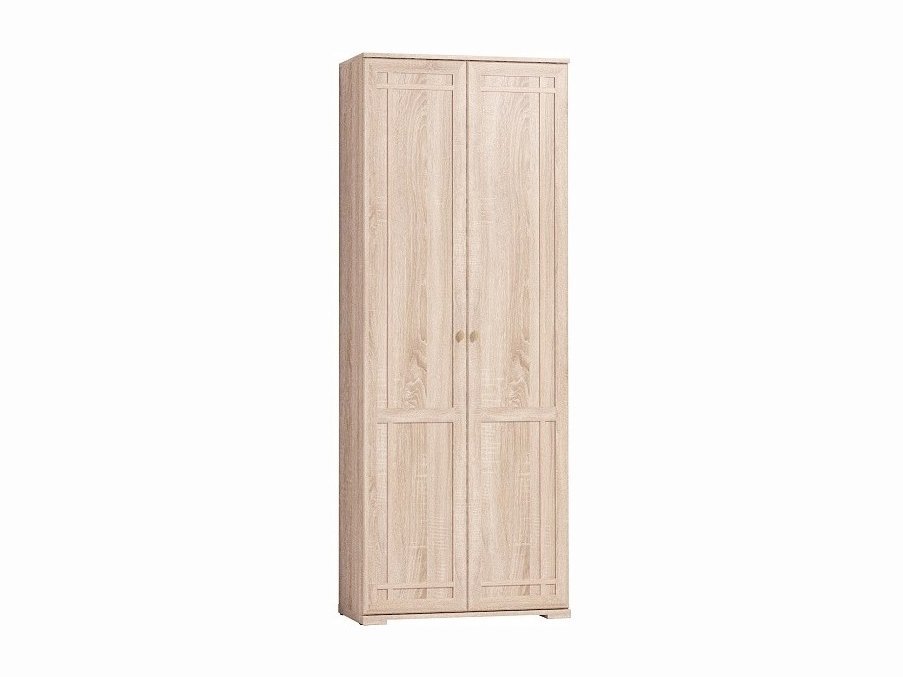 Шкаф двухдверный для одежды Sherlock 11, дуб сонома Бежевый, МДФ, ЛДСП шкаф для одежды sherlock 12 798 × 590 × 2107 мм цвет дуб сонома