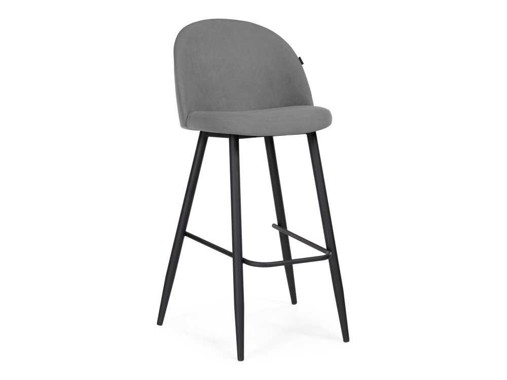 Сондре темно-серый / черный Барный стул Черный, Металл барный стул высотой стойки виктория поворотный барный стул стулья темно каштановый стул мебель стулья