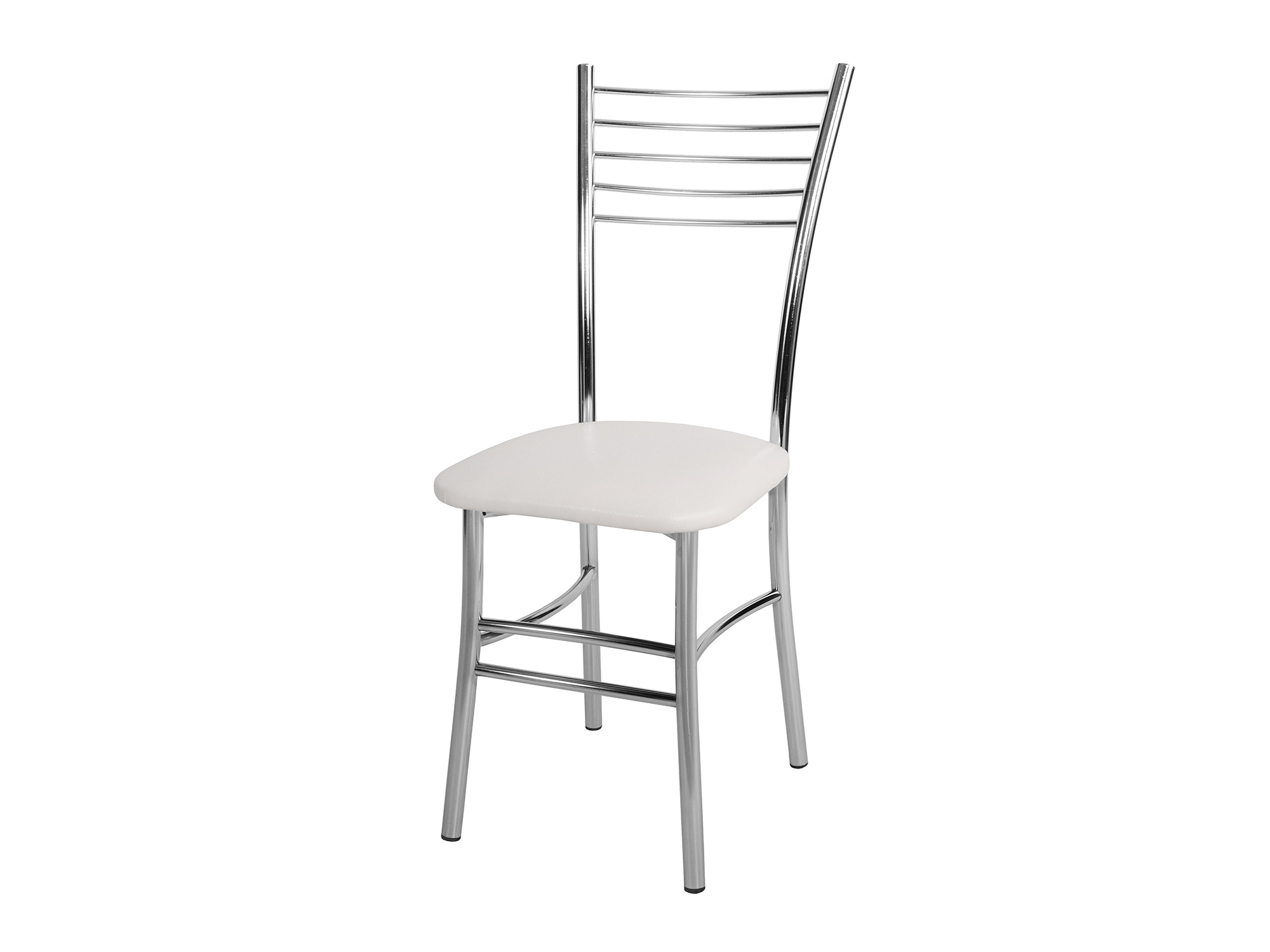 Стул Квинтет Белый, Сталь хромированная стул марсель белый сталь хромированная