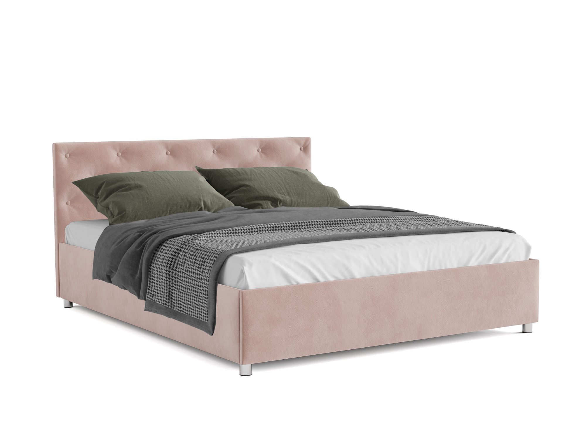 Кровать Классик (140х190) Бежевый, ДСП, Брус сосны кровать классик 140х190 розово сиреневый дсп брус сосны