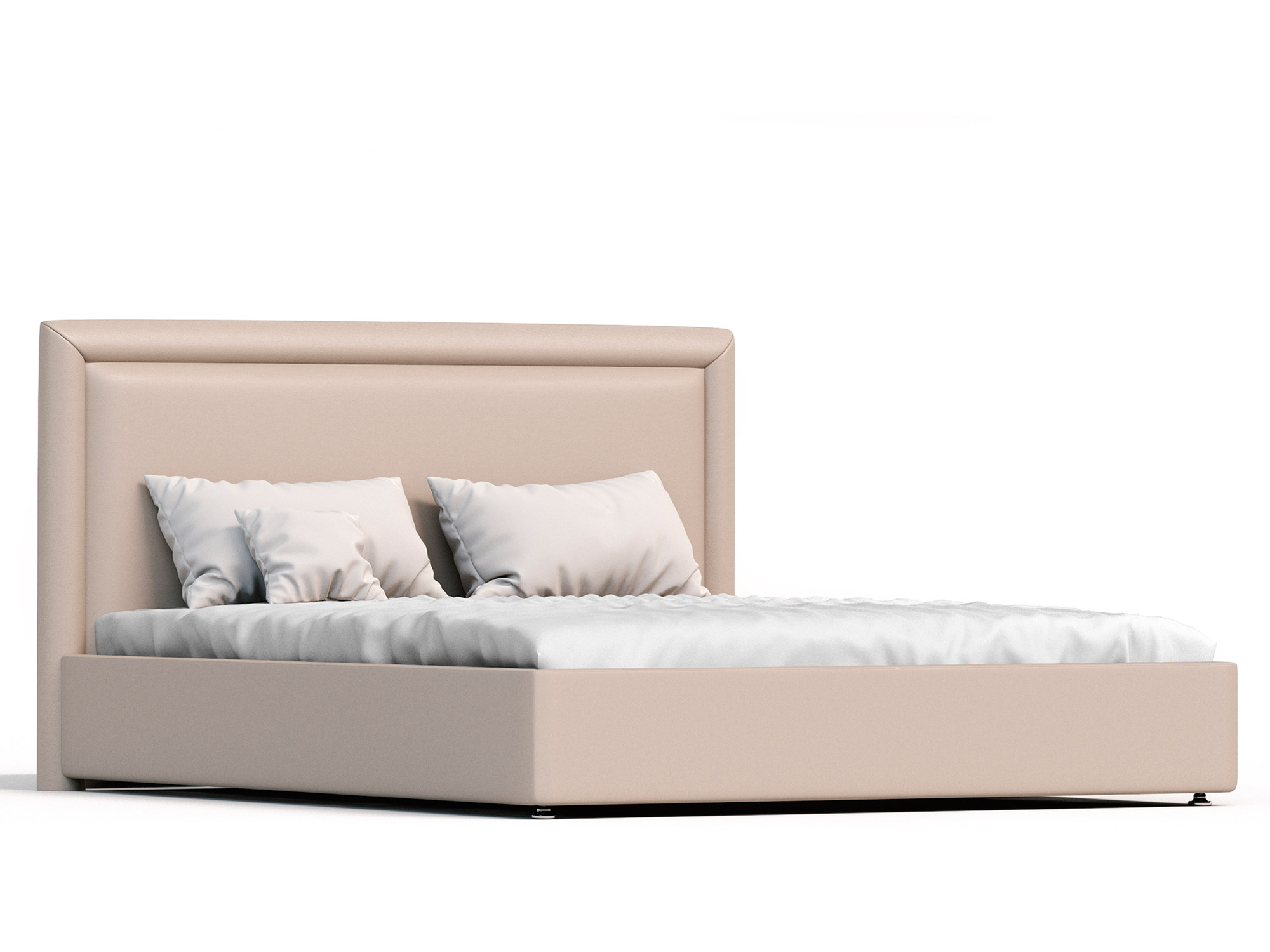 Кровать Тиволи Лайт (160х200) Бежевый, ДСП, МДФ кровать тиволи лайт 160х200 серый дсп мдф