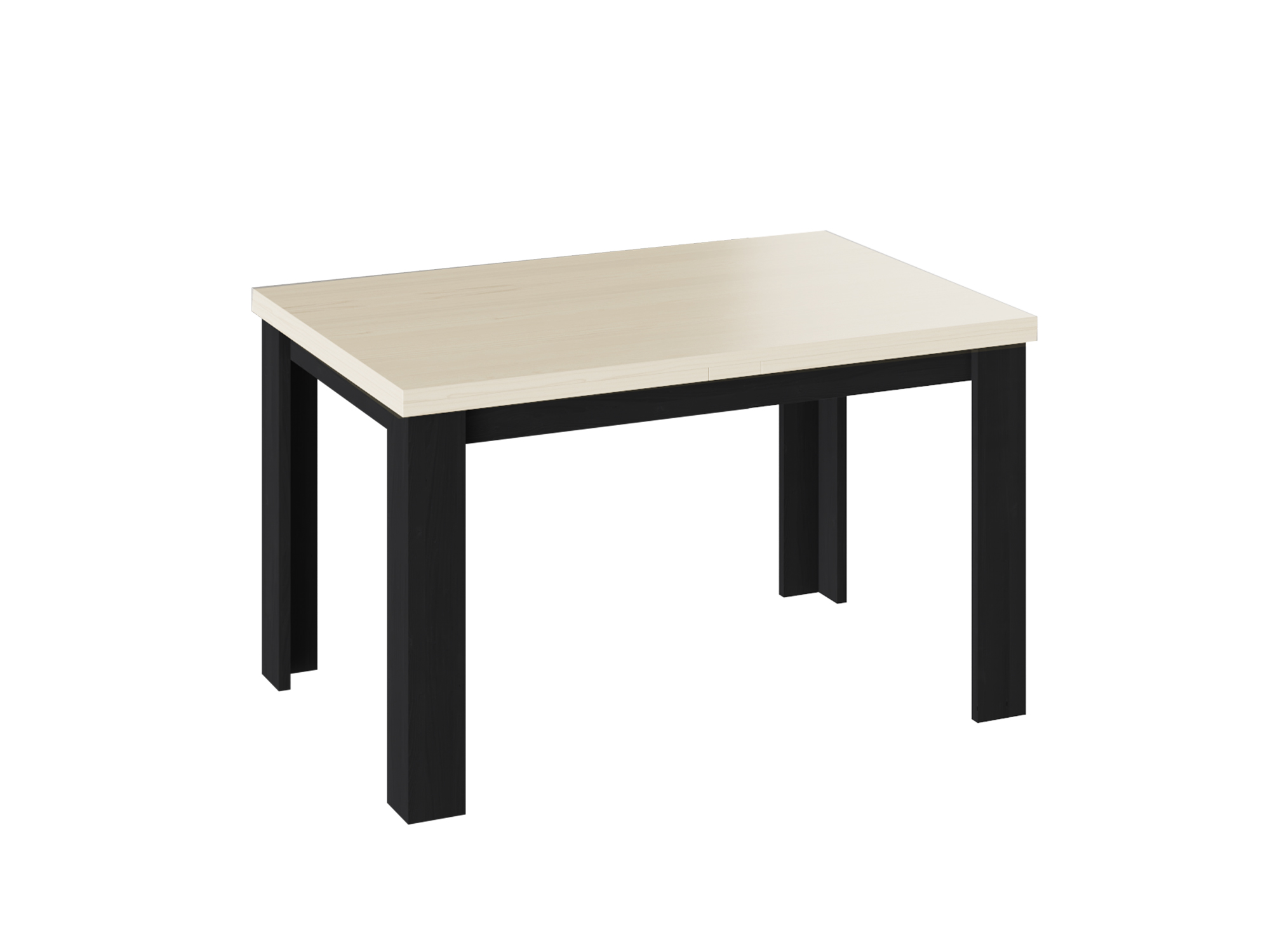 Стол обеденный раздвижной Хьюстон Черный, ЛДСП стол обеденный с ящиком раздвижной 80 см на 60 120 см бетон темный с черными ножками