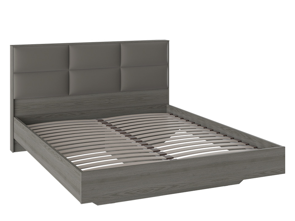 Кровать с мягкой спинкой Либерти (160х200) , Коричневый, ЛДСП кровать с мягкой спинкой либерти 160х200 коричневый лдсп