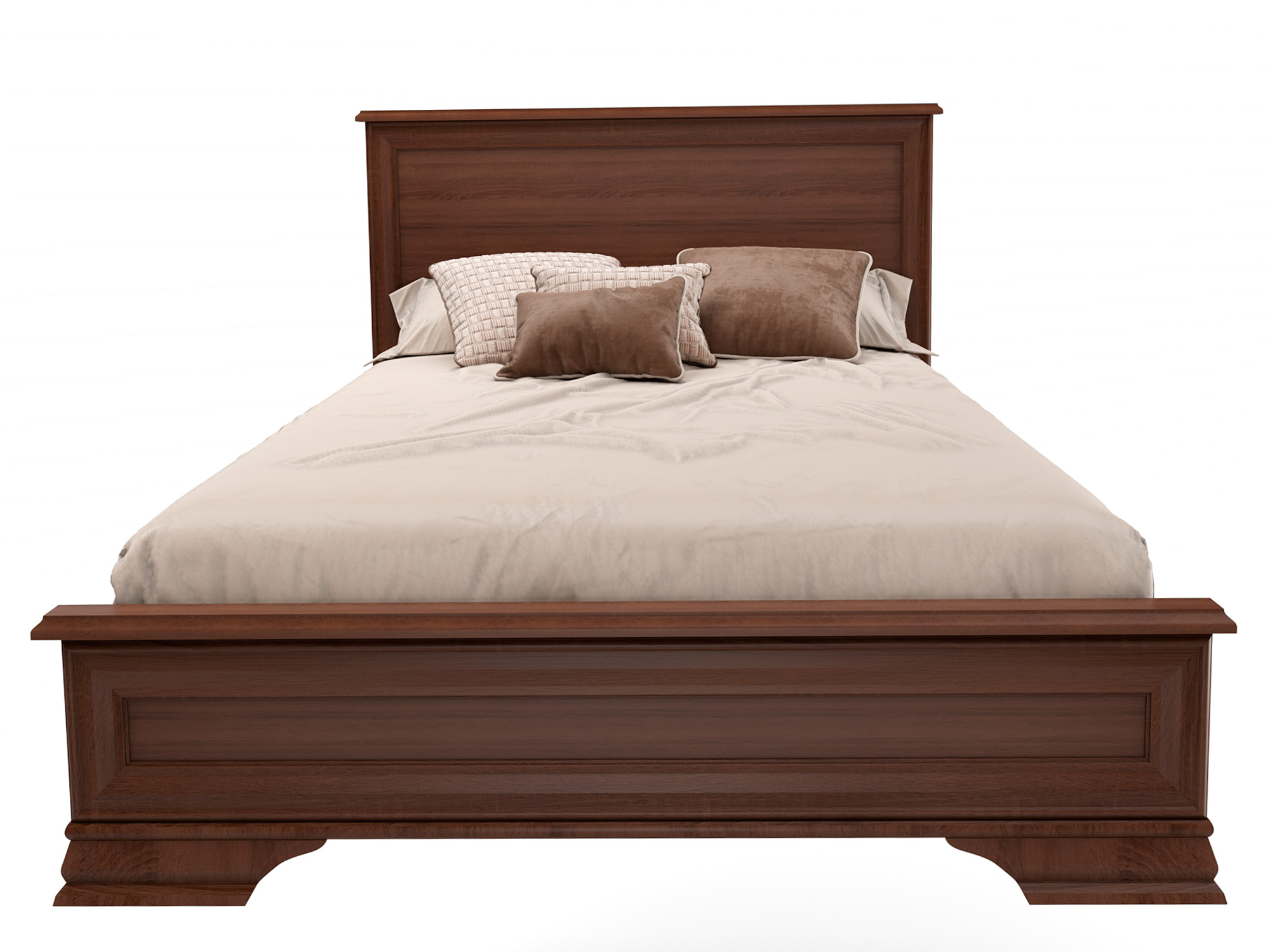 Кровать Кентаки (160х200) Каштан, Коричневый, ЛДСП вешалка кентаки каштан коричневый лдсп