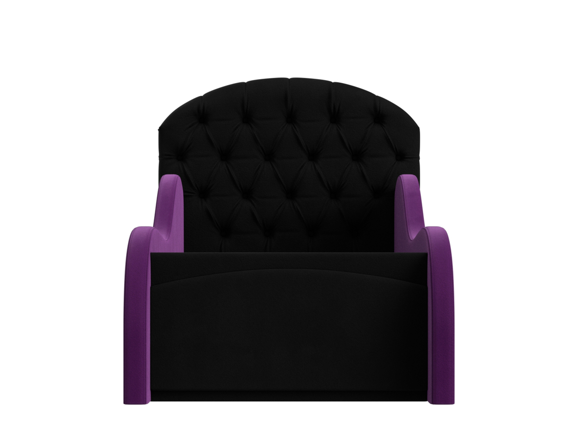 Детская кровать Злата (70х140) Черный, Фиолетовый, ЛДСП, Фанера