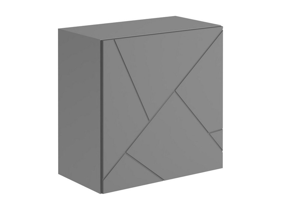 ГРАНЖ Шкаф навесной ШН-002 (Д.600) (Серый шифер / Графит софт) Графит Софт, ЛДСП скайлайн шкаф настенный 600 графит бежевый серый мдф