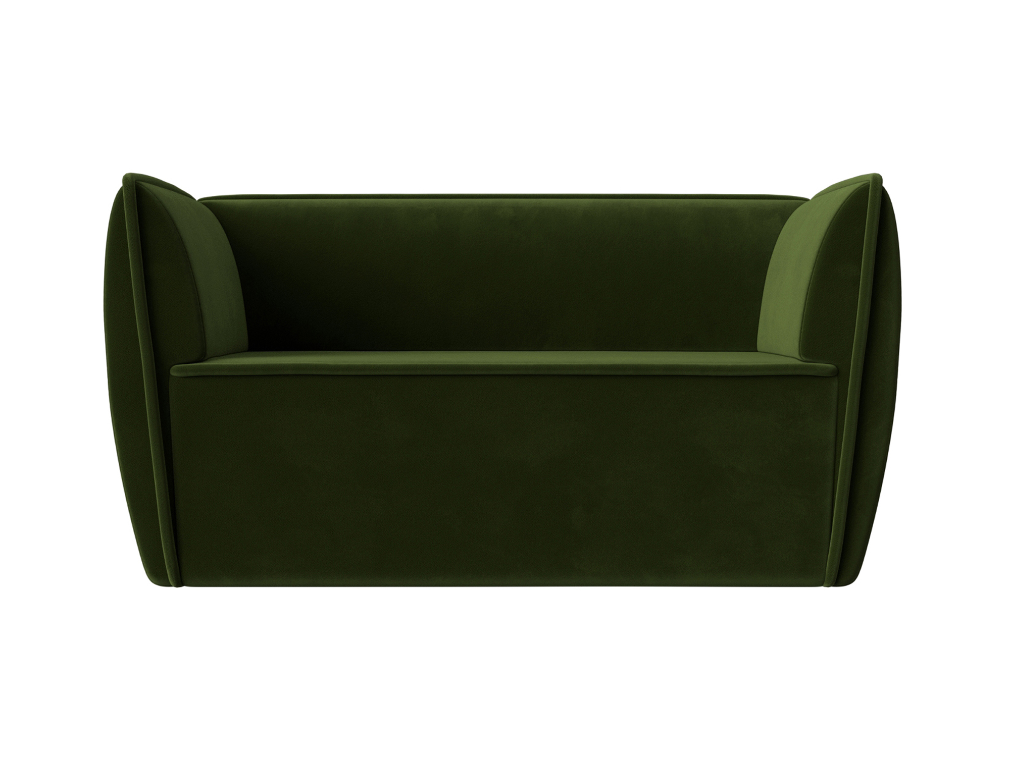 Диван Бергамо 2 MebelVia Зеленый, Микровельвет, ЛДСП диван мебелико белла микровельвет зеленый