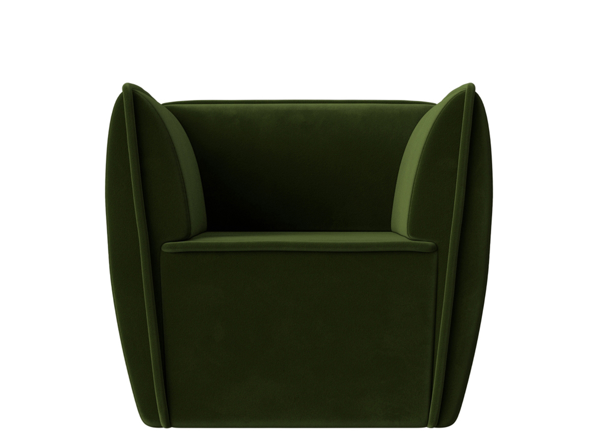 Кресло Бергамо MebelVia Зеленый, Микровельвет бергамо плетеный круглый диванный модуль