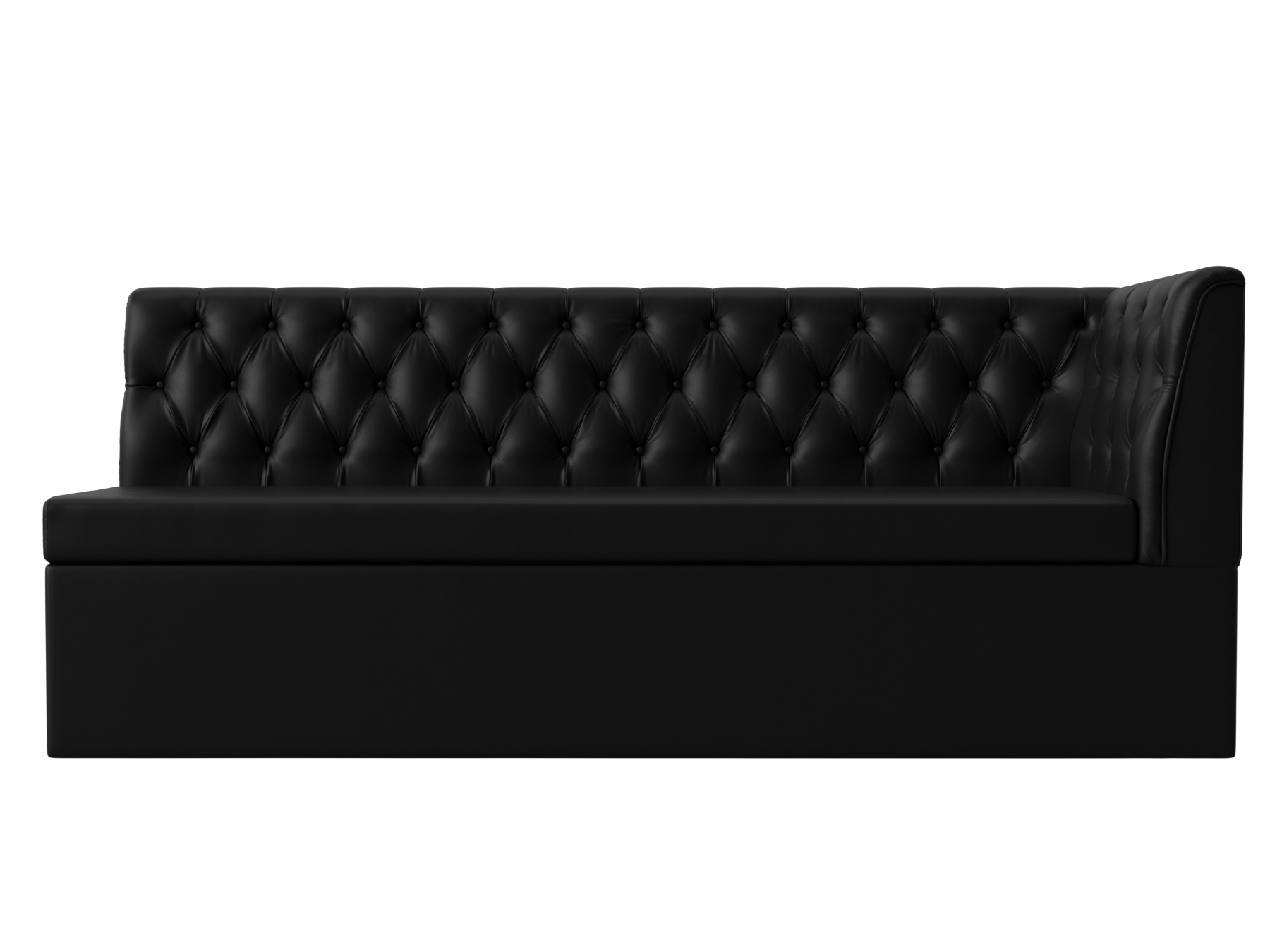 Кухонный диван Маркиз Правый Черный, ЛДСП кухонный диван маркиз правый черный лдсп