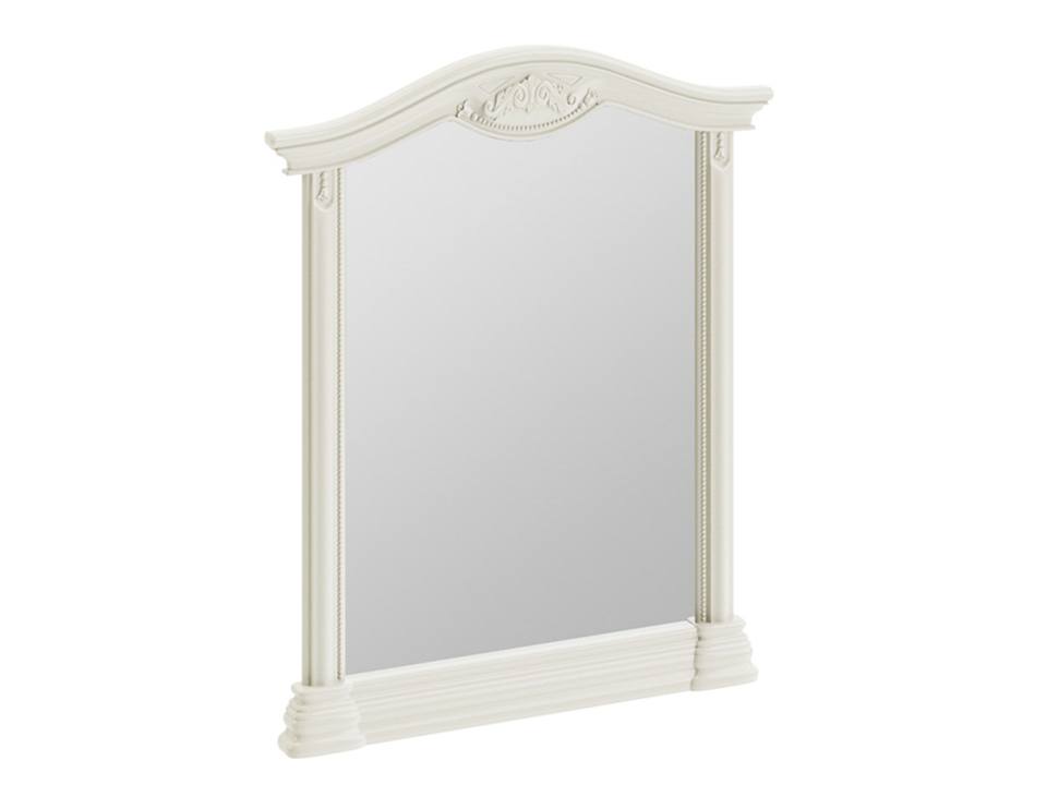 Панель с зеркалом Лючия Штрихлак, Белый, Зеркало, ЛДСП панель с зеркалом пз 3 белый лдсп