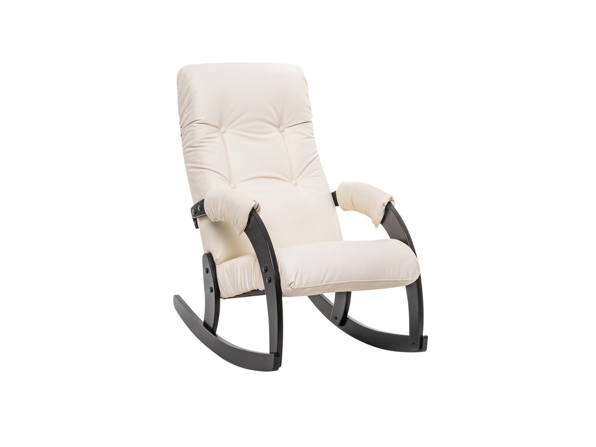 Кресло-качалка Модель 67 Венге, к/з Dundi 112 MebelVia Dundi 112, Экокожа, Фанера, шпон, лак кресло качалка модель 3 венге