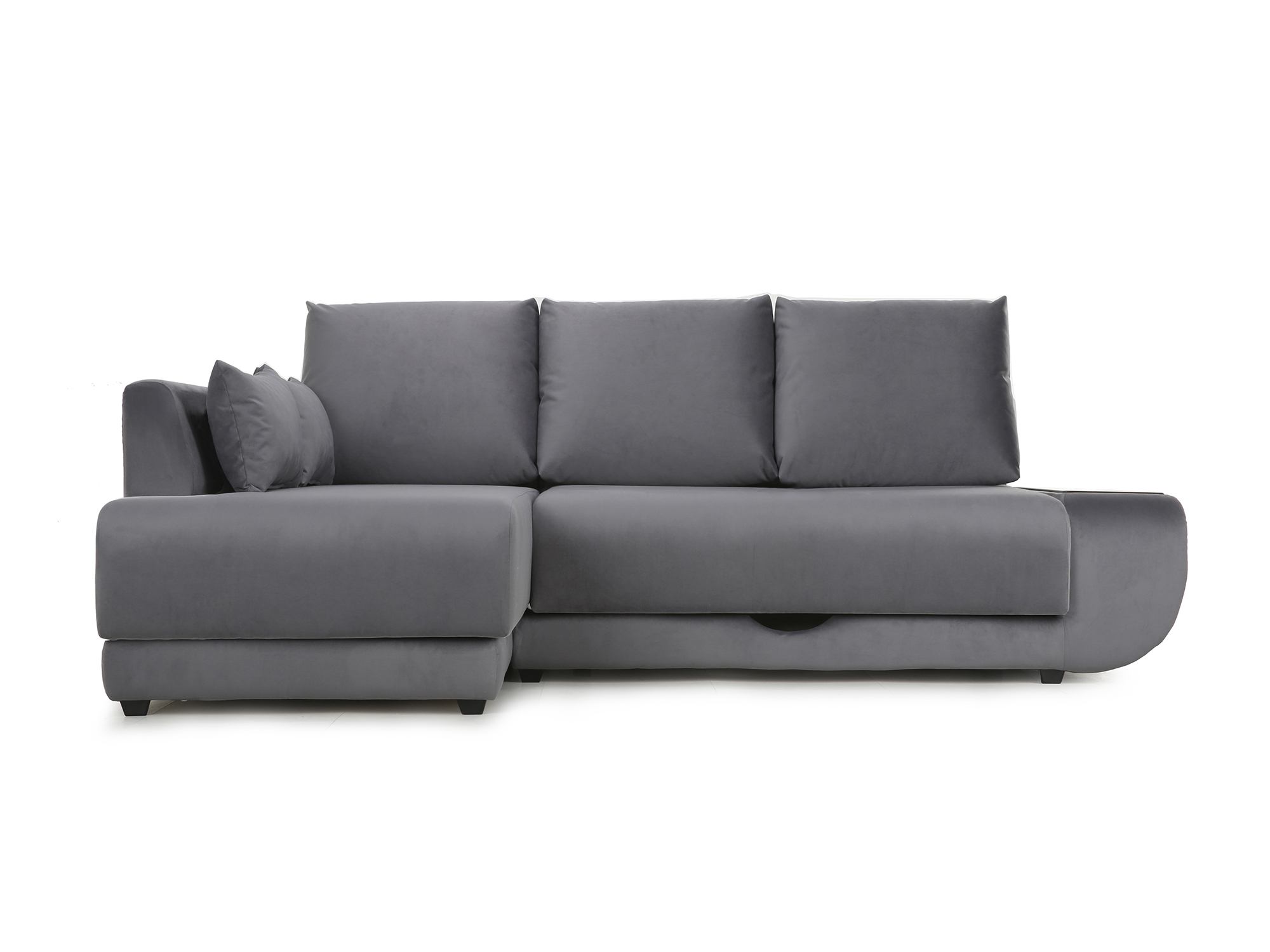 Угловой диван с независимым пружинным блоком Поло LUX НПБ (Нью-Йор фото