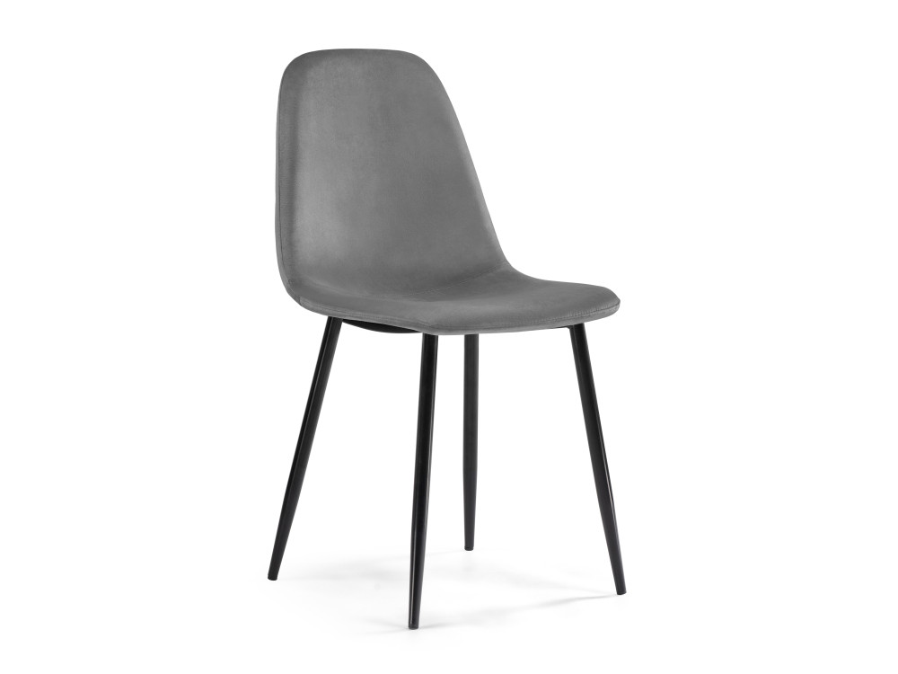 Lilu dark grey / black Стул Черный, Окрашенный металл ирре графитовый черный глянец стул dark grey окрашенный металл