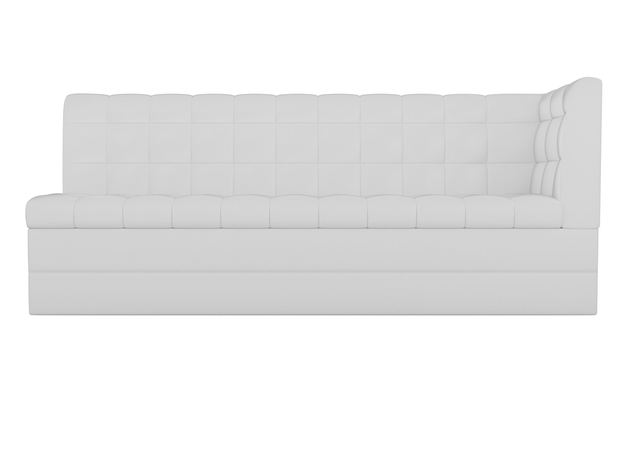 Кухонный угловой диван Бриз Правый Белый, ДСП, ЛДСП кухонный угловой диван токио правый черный белый фанера