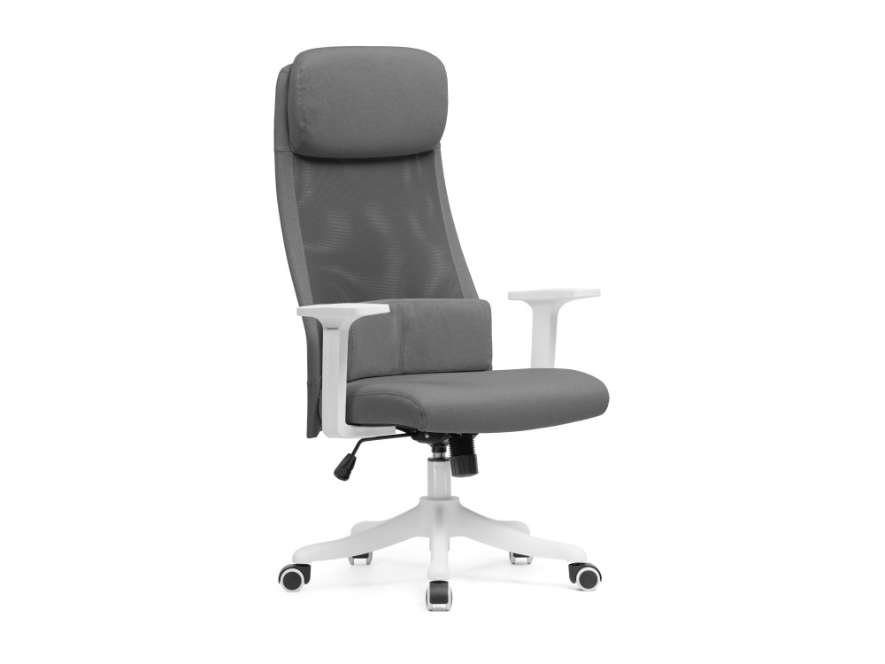 Salta gray / white Компьютерное кресло MebelVia Серый, Ткань, Пластик рабочая лампа настольная inspire salta на клипсе цвет серый
