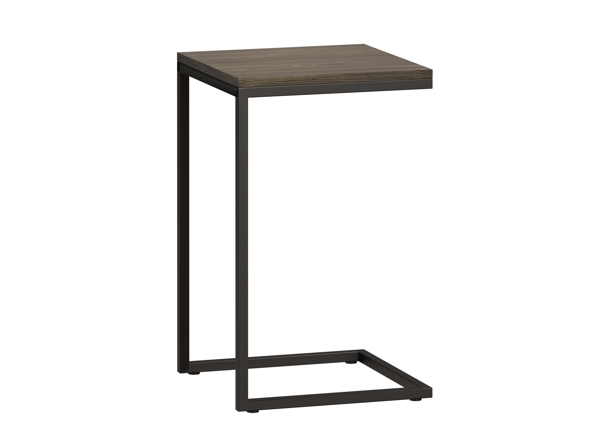Стол приставной Бервин , Черный, Стальной профиль 20х20 мм стол приставной пс10 6 1000х600х728 мм вишня оксфорд