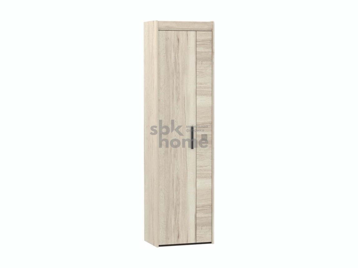 Шкаф ПМ-1 для одежды, Мале (540*384*2000) Дуб галифакс белый, 50501 Бежевый, Комбинированный, ЛДСП цена и фото