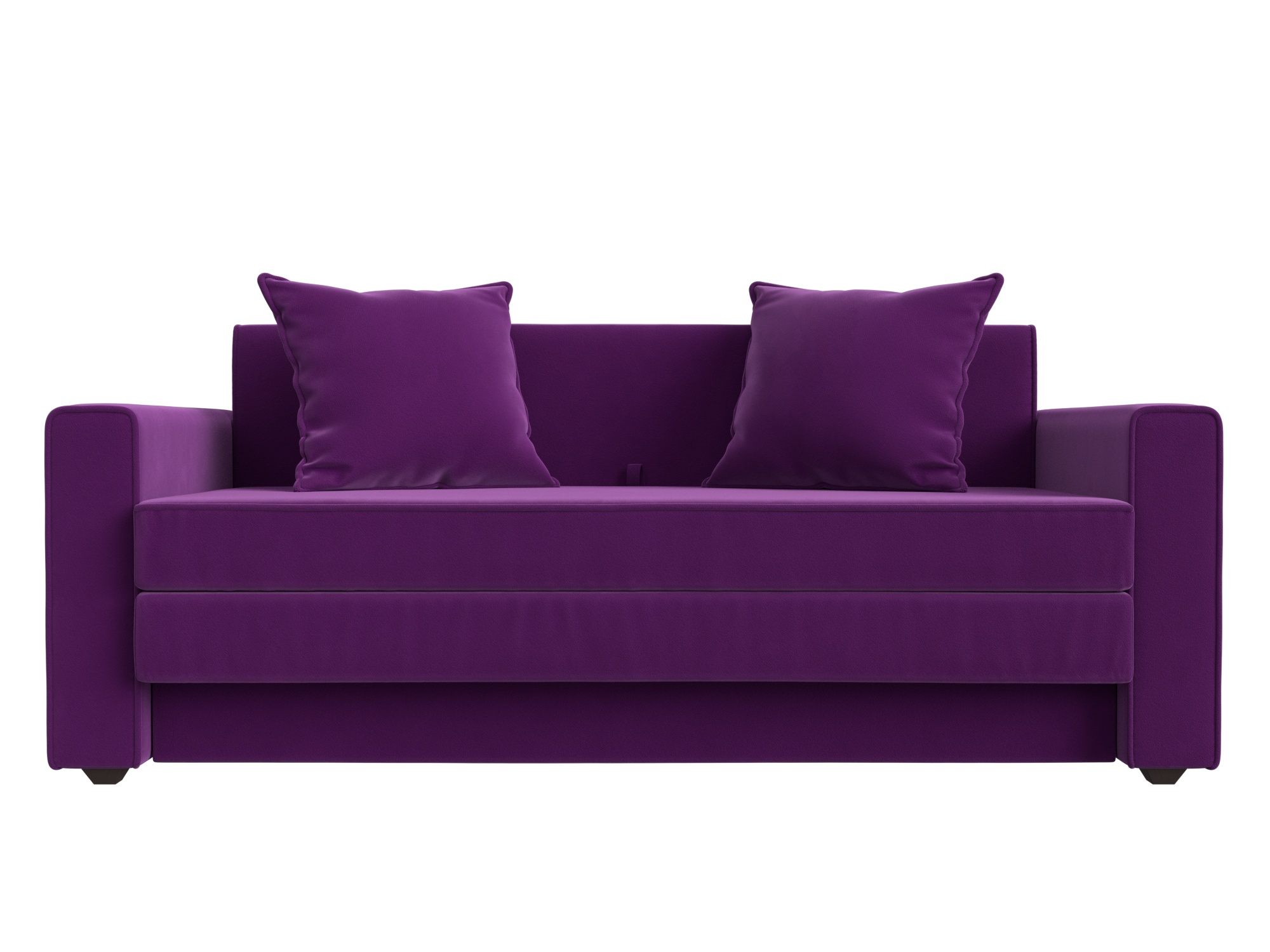 кровать лига диванов далия 200 микровельвет фиолетовый Диван Лига-012 MebelVia Фиолетовый, Микровельвет, Брус, Фанера