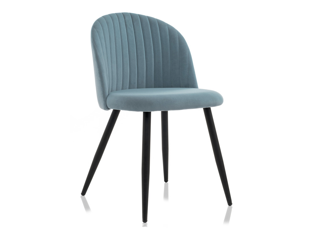 Gabi 1 light blue / black Стул Черный, Окрашенный металл kora 1 light blue white стул белый металл