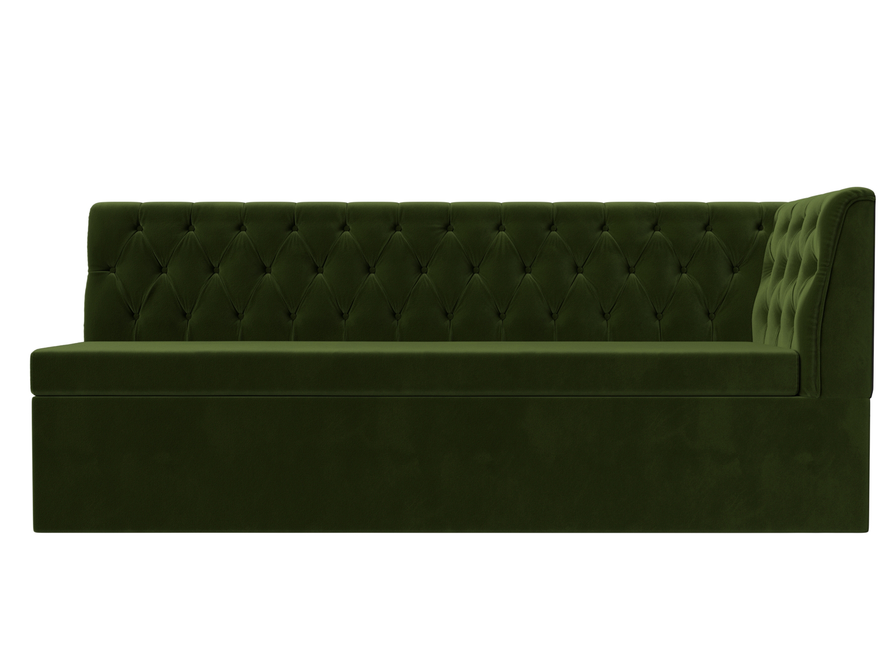 Кухонный диван Маркиз Правый Зеленый, ЛДСП кухонный диван маркиз правый черный лдсп