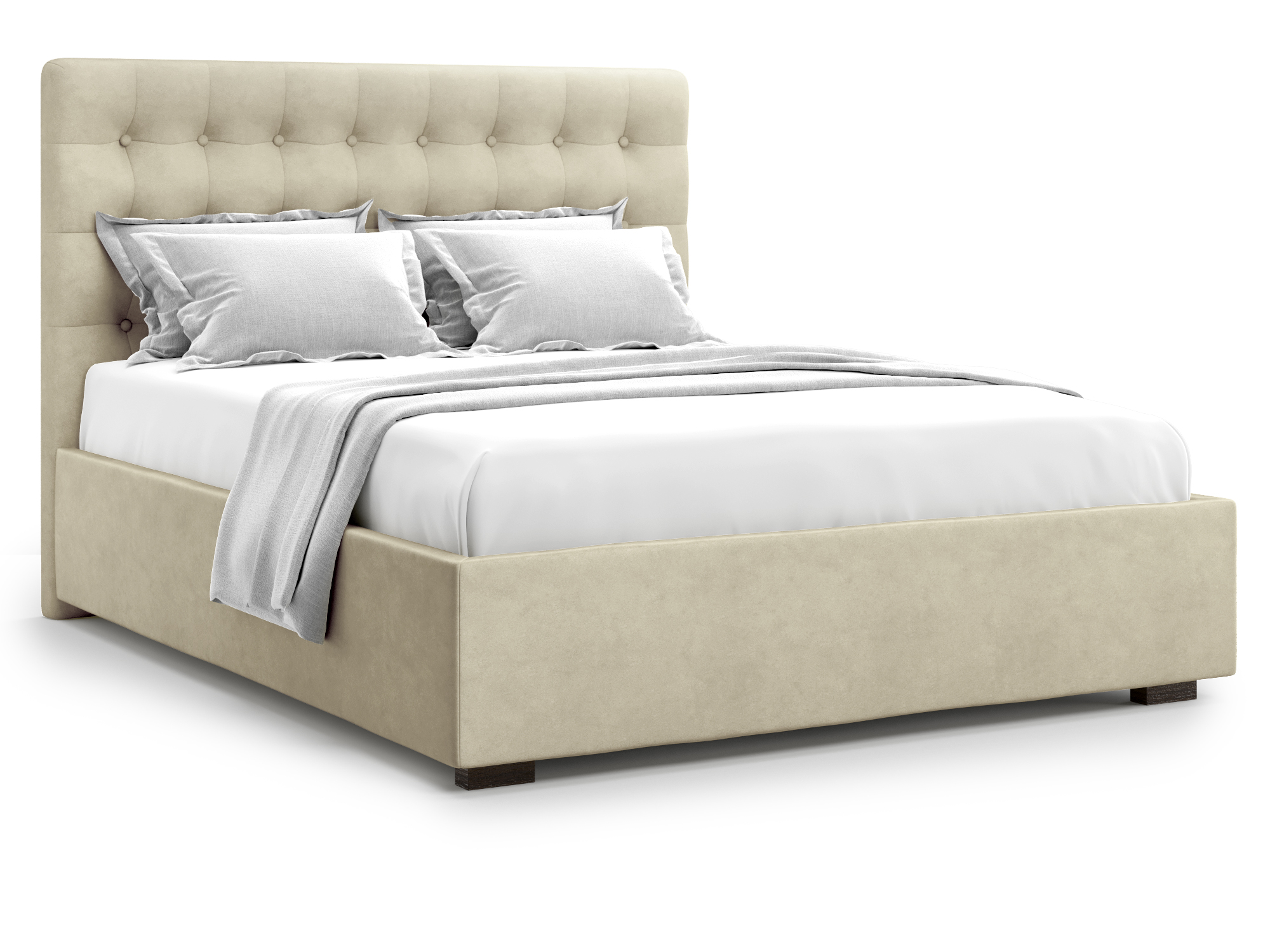 Кровать с ПМ Brayers (160х200) Бежевый, ДСП оливия 160х200 с пм бежевая кровать бежевый дсп