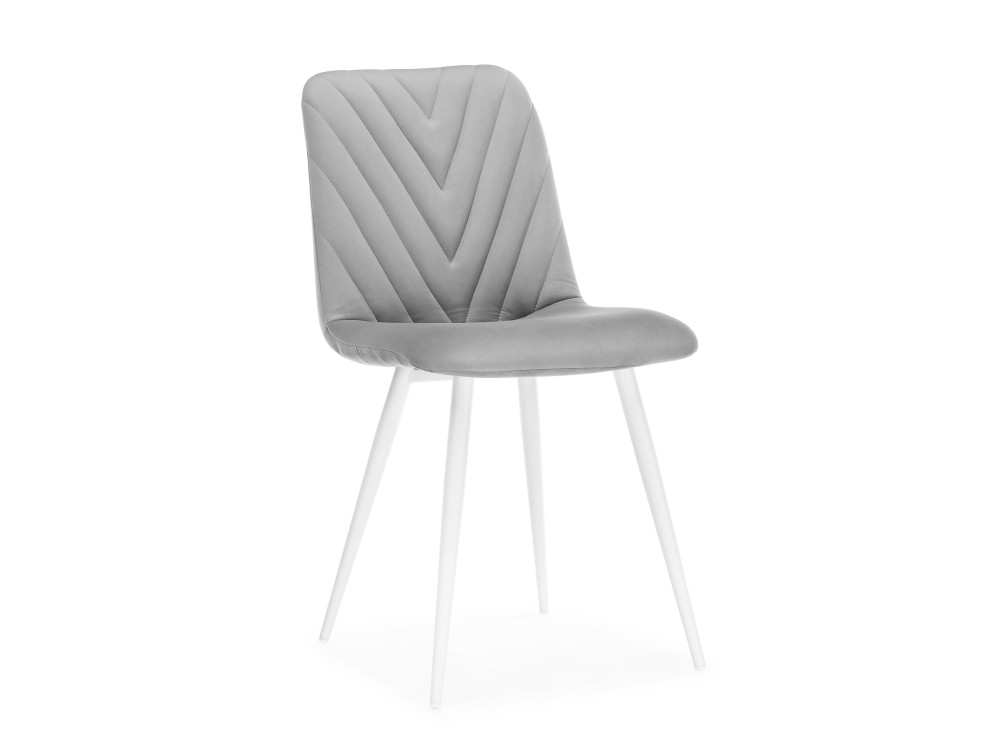Ральф светло-серый / белый Стул Белый, Металл стул chair раскладной белый стул серый металл