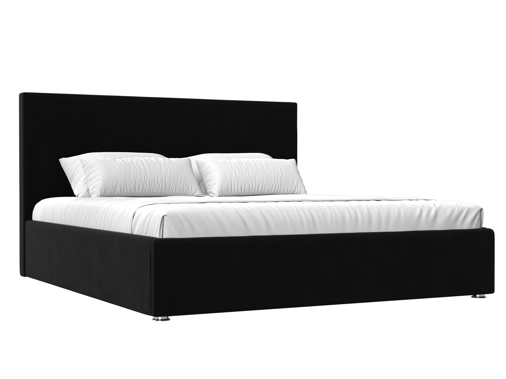 Кровать Кариба (160х200) Черный, ЛДСП кровать артмебель кариба эко кожа черный