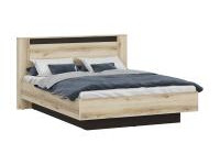 кровать 3 дуб делано дуб венге коричневый Кровать №3 дуб делано / дуб венге Коричневый