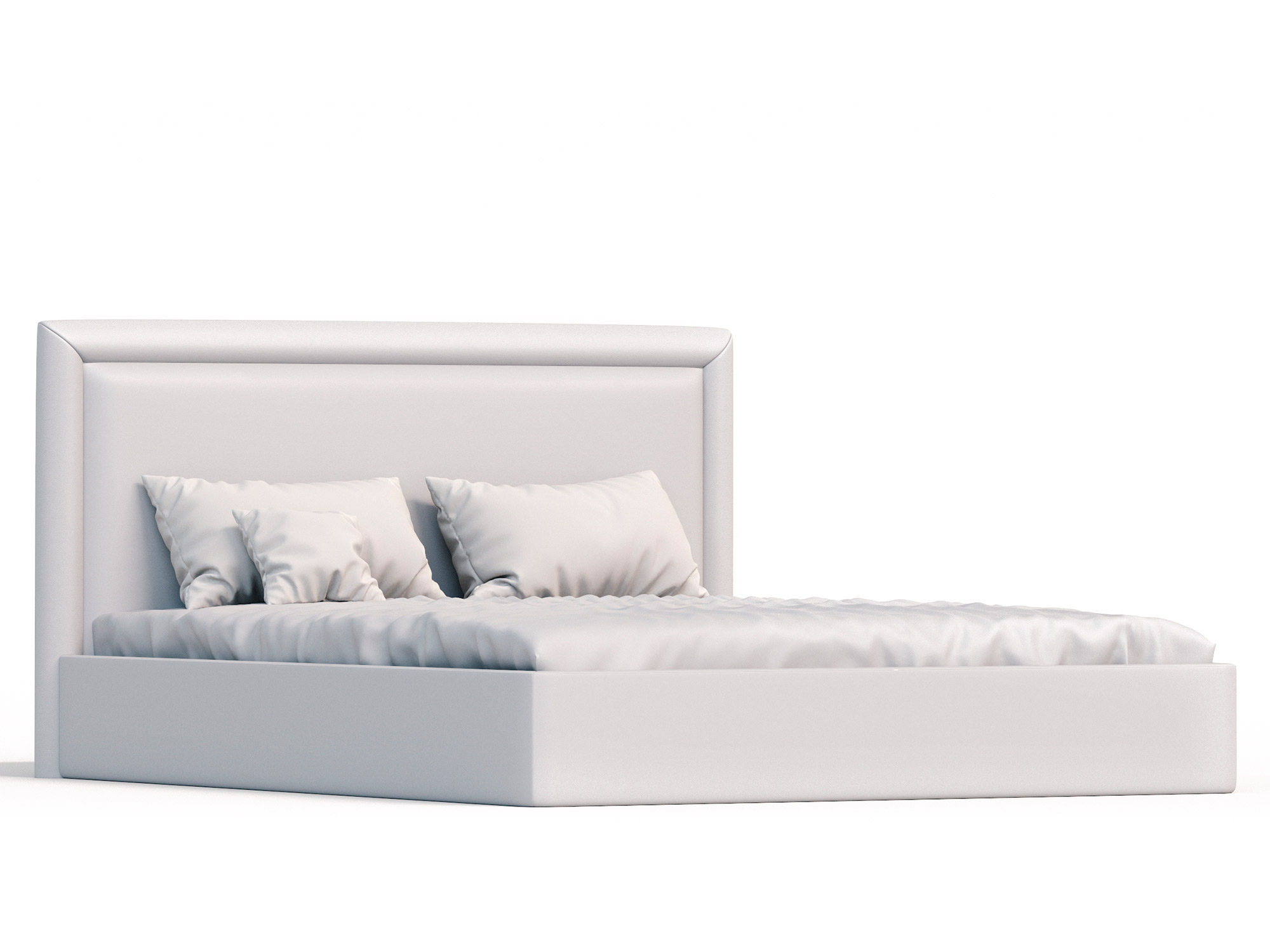 Кровать Тиволи Эконом с ПМ (120х200) Белый, ДСП, МДФ