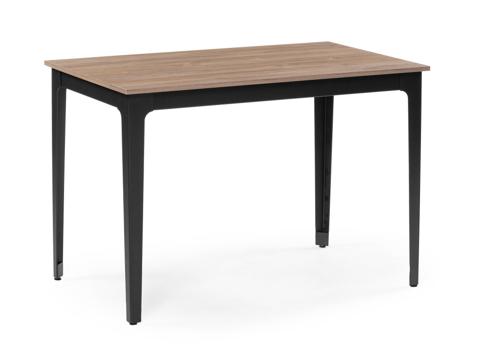 Айленд дуб канзас / черный Стол деревянный Черный, Металл айленд бетон светлый черный стол деревянный черный металл