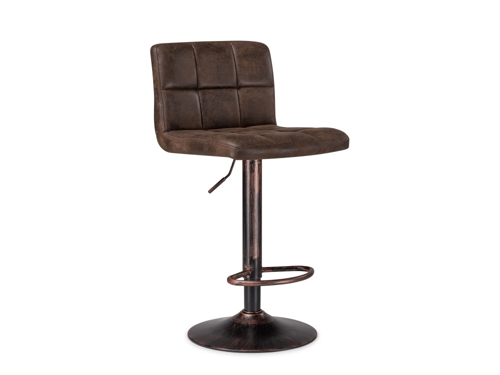 Paskal vintage brown Барный стул Коричневый, Окрашенный металл paskal beige барный стул серый хромированный металл