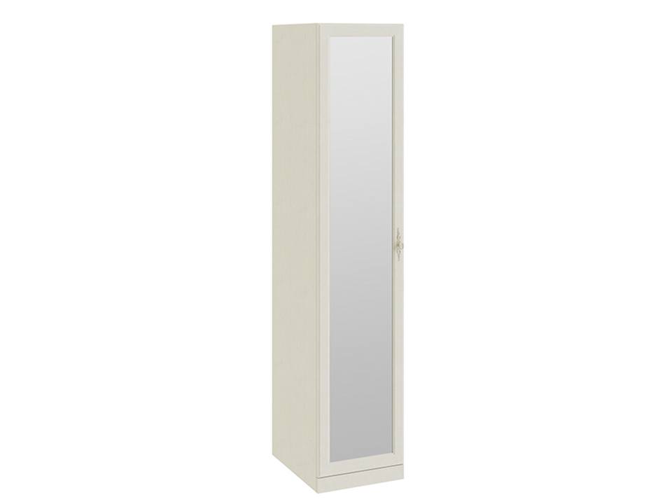 Шкаф для белья с 1 зеркальной дверью Лючия Штрихлак, Белый, МДФ, Зеркало, ЛДСП шкаф для белья с 1 зеркальной дверью лкп либерти коричневый лдсп зеркало