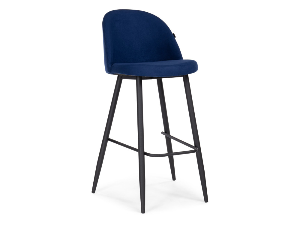 Сондре темно-синий / черный Барный стул Черный, Металл стул kenner 150 темно синий опоры капучино синий металл