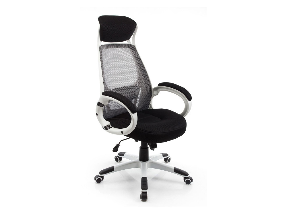 Burgos белое Компьютерное кресло MebelVia Черный, Сетка, Пластик пижама burgos cf junior черный